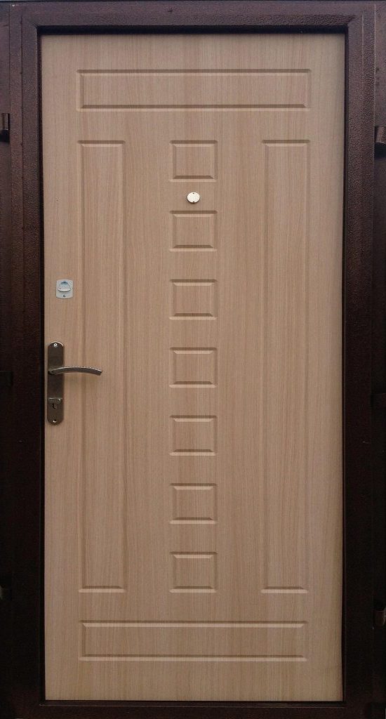 Фото двери Спарта 1 беленый дуб ЮрСталь купить в Гомеле