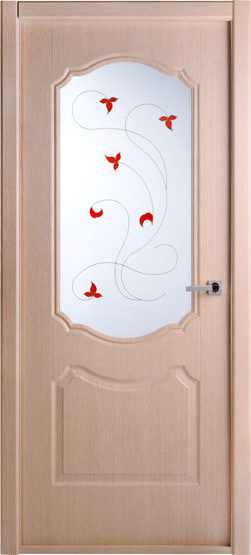 Фото двери Перфекта клен серебристый  со стеклом BELWOODDOORS купить в Гомеле