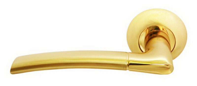 Фото двери Ручка RUCETTI RAP 6 SG/GP матовое золото/золото RUCETTI купить в Гомеле
