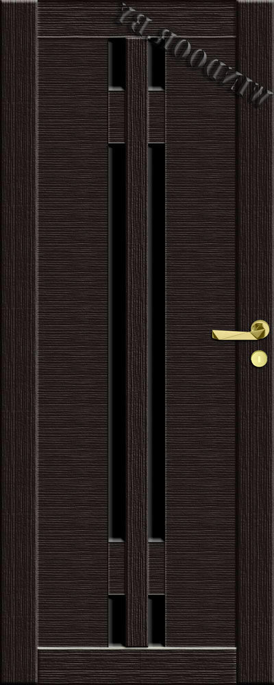 Фото двери 40x Венге мелинга Триплекс черный ProfilDoors купить в Гомеле