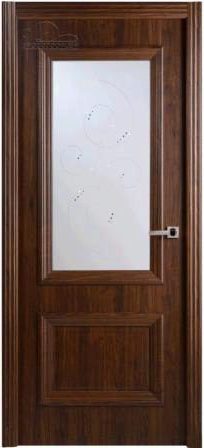 Фото двери Франческа орех шате со стразами BELWOODDOORS купить в Гомеле