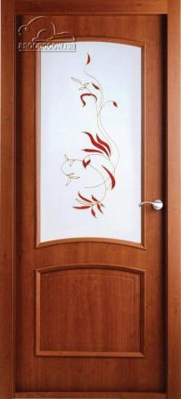 Фото двери Сорренто грецкий орех со стеклом BELWOODDOORS купить в Гомеле