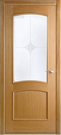 Фото двери Сорренто дуб радиал со стеклом BELWOODDOORS купить в Гомеле
