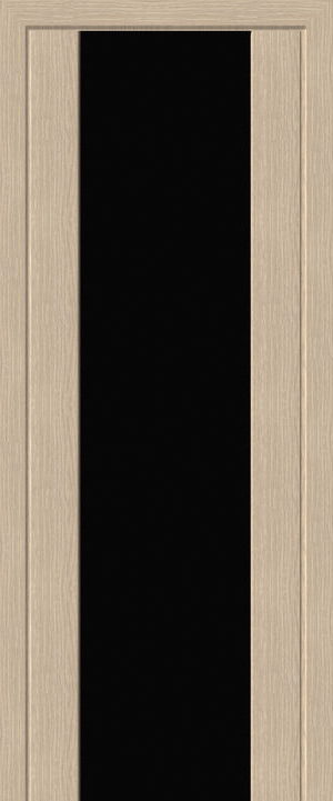 Фото двери ДО Сан-Ремо 01 беленый дуб черный триплекс Одинцово купить в Гомеле