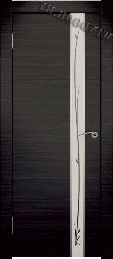 Фото двери ПО Маэстро венге белое стекло Ростра купить в Гомеле