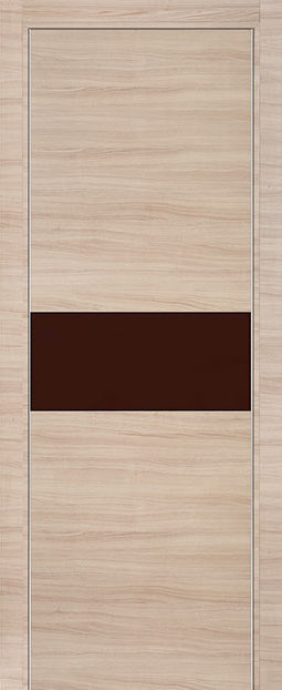 Фото двери 4Z Капучино Кроскут коричневый глянцевый лак ProfilDoors купить в Гомеле
