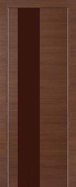 Фото двери 5Z Малага Черри Кроскут коричневый глянцевый лак ProfilDoors купить в Гомеле