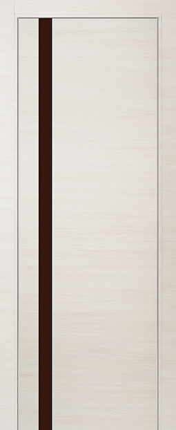 Фото двери 6Z Эшвайт Кроскут коричневый глянцевый лак ProfilDoors купить в Гомеле