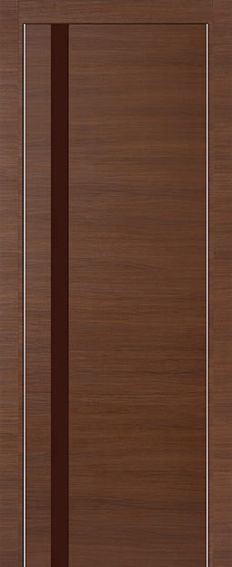 Фото двери 6Z Малага Черри Кроскут коричневый глянцевый лак ProfilDoors купить в Гомеле