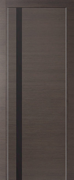 Фото двери 6Z Грей Кроскут черный матовый лак ProfilDoors купить в Гомеле
