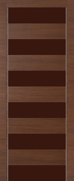 Фото двери 8Z Малага Черри Кроскут коричневый глянцевый лак ProfilDoors купить в Гомеле