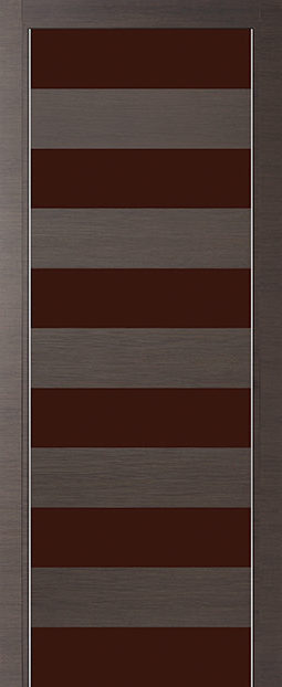 Фото двери 8Z Грей Кроскут коричневый глянцевый лак ProfilDoors купить в Гомеле