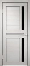 Фото двери Модель «Duplex 3» белый дуб черное стекло Веллдорис купить в Гомеле