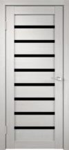 Фото двери Модель «Duplex 8» белый дуб черное стекло Веллдорис купить в Гомеле