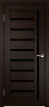 Фото двери Модель «Duplex 9» африканский орех(венге) черное стекло Веллдорис купить в Гомеле