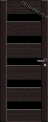 Фото двери 29x Венге мелинга Триплекс черный ProfilDoors купить в Гомеле