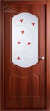 Фото двери Перфекта орех итальянский со стеклом BELWOODDOORS купить в Гомеле
