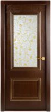 Фото двери Франческа венге с мет. зол со стеклом BELWOODDOORS купить в Гомеле