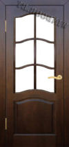 Фото двери Модель №7 ДО темный лак Поставы купить в Гомеле