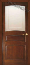 Фото двери Модель №16 ДО темный лак Поставы купить в Гомеле