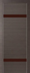 Фото двери 3Z Грей Кроскут коричневый глянцевый лак ProfilDoors купить в Гомеле