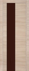 Фото двери 5Z Капучино Кроскут коричневый глянцевый лак ProfilDoors купить в Гомеле