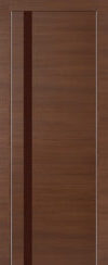 Фото двери 6Z Малага Черри Кроскут коричневый глянцевый лак ProfilDoors купить в Гомеле